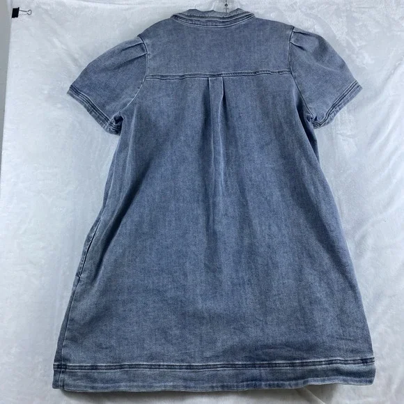 Baltic Born Sailor Mini Dress Women Sz 1X Denim Cotton Blend - Picture 7 of 11